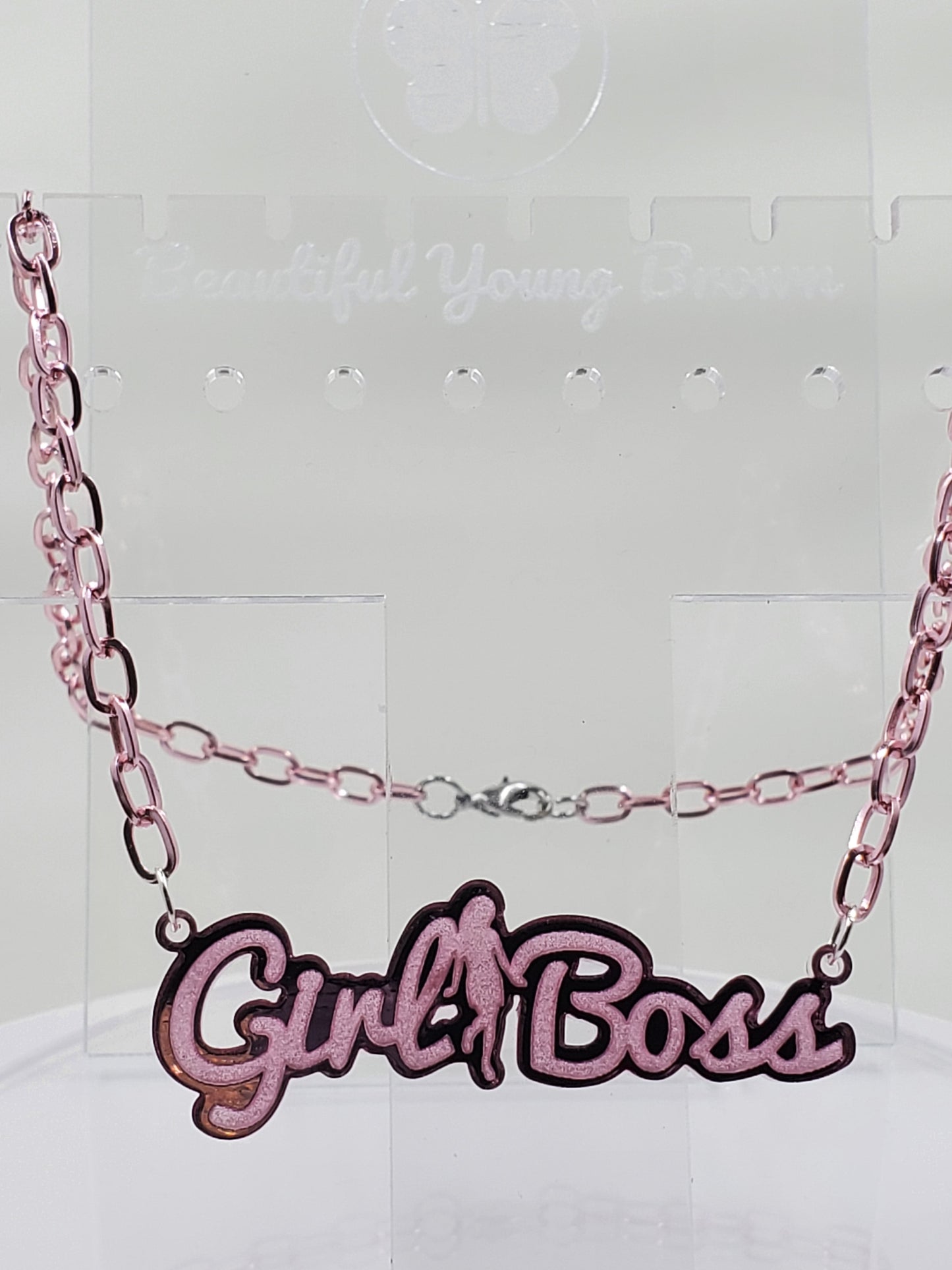 Girl Boss Charm Necklace