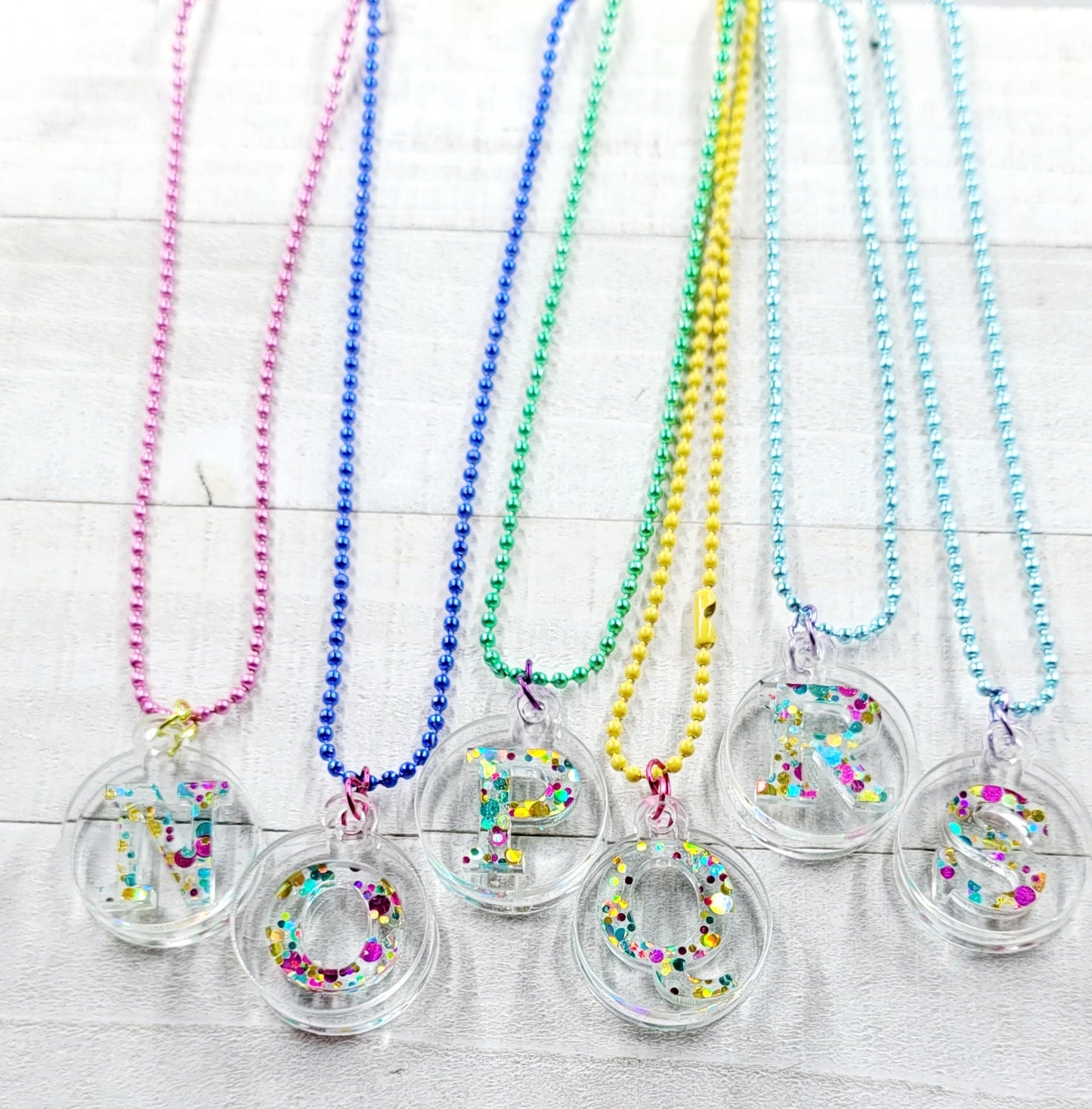 3-D Initial Monogram Necklace