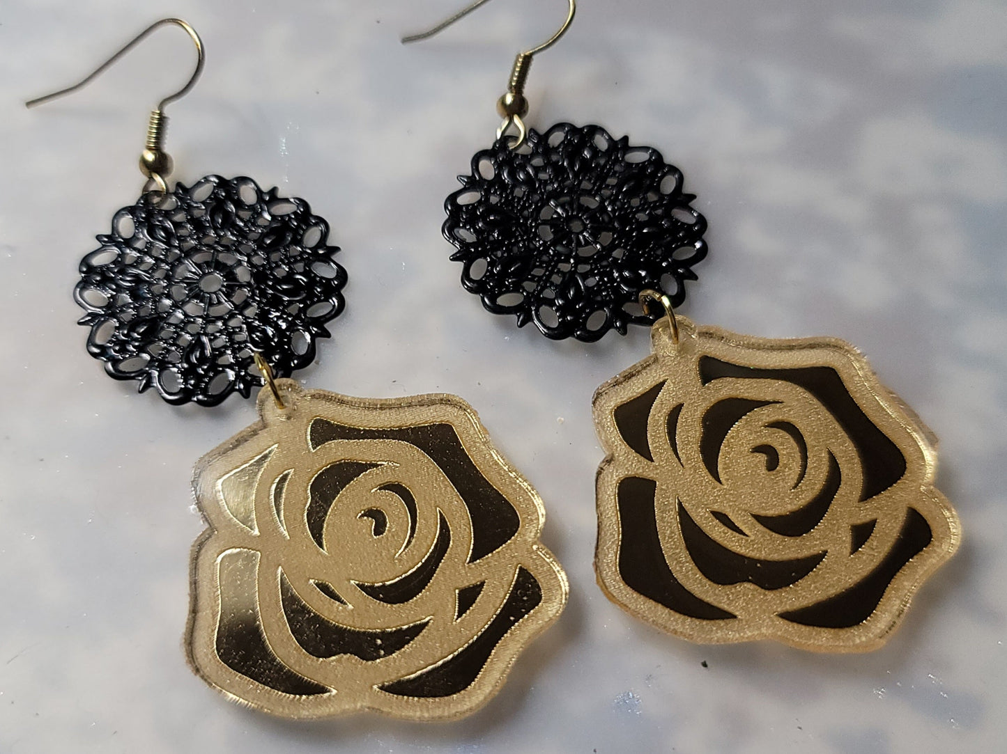 Rose Dangle Earrings