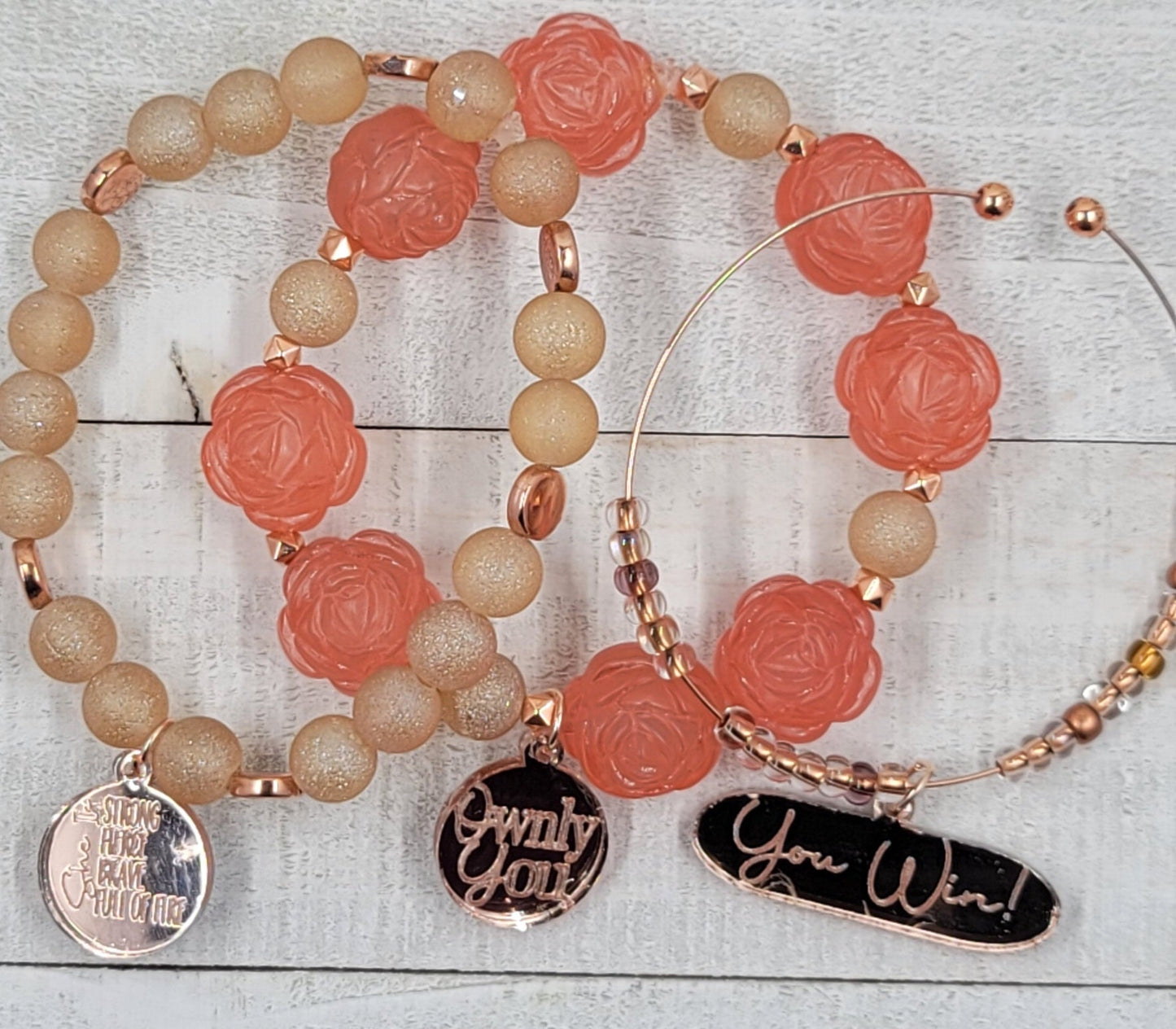 Coral Rose Stack Set