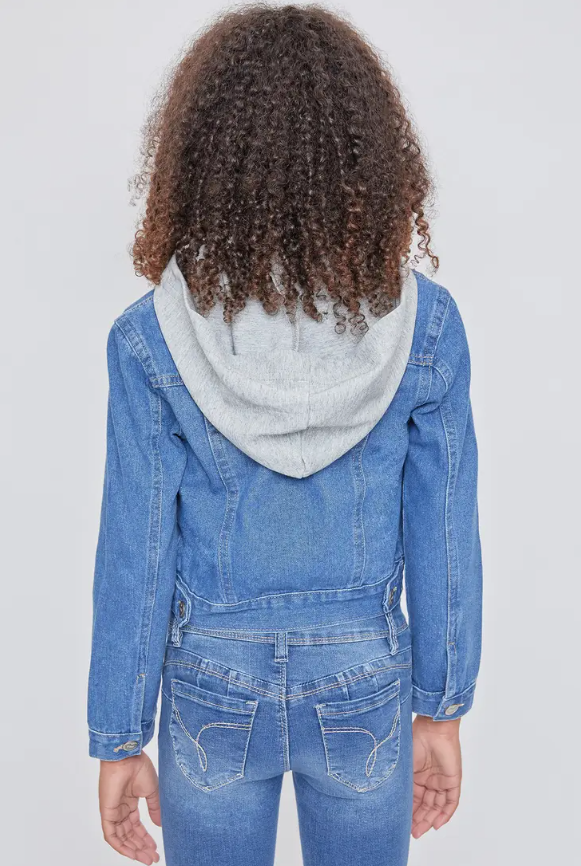 Denim Jacket w/Removable Hoodie