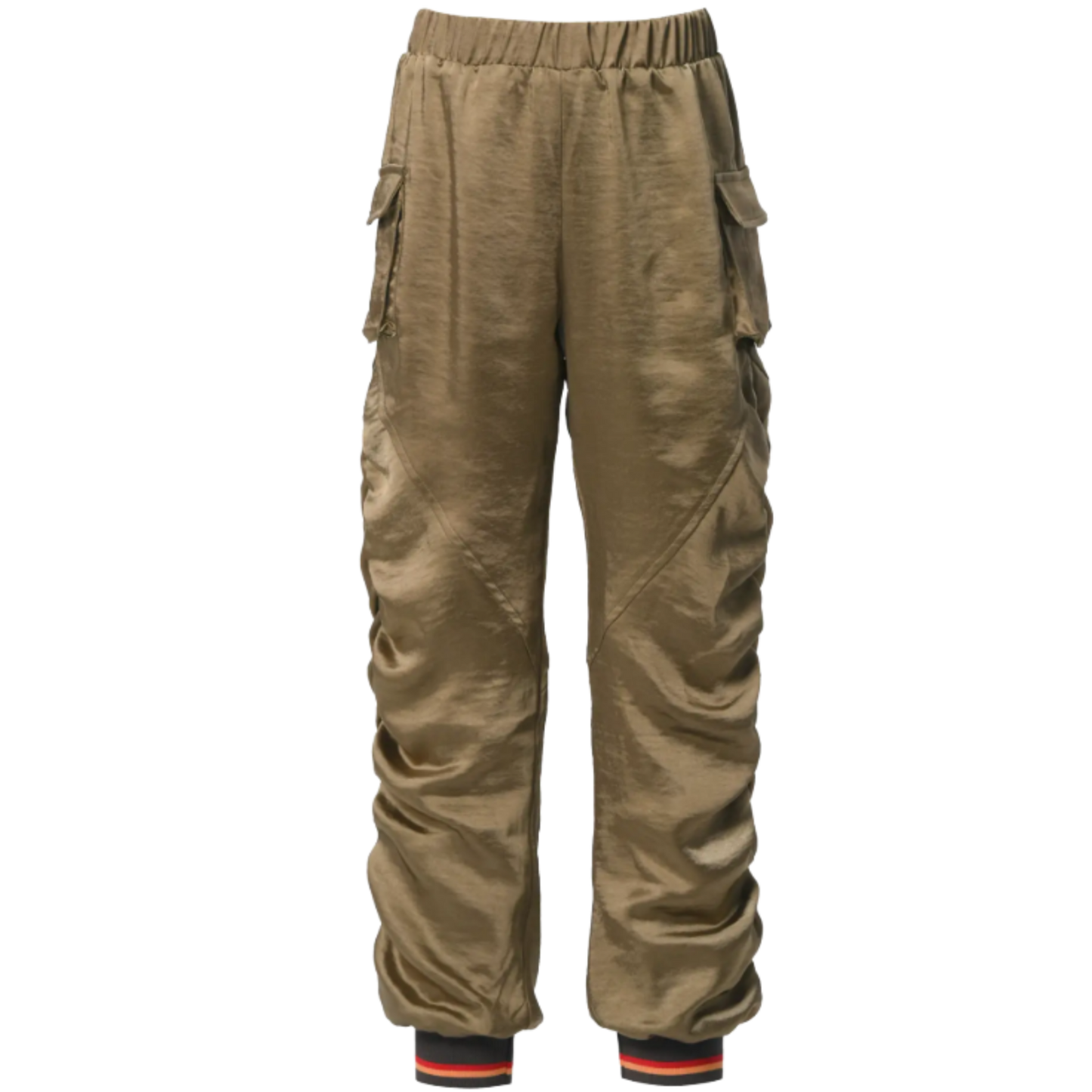 Shimmery Ruched Jogger