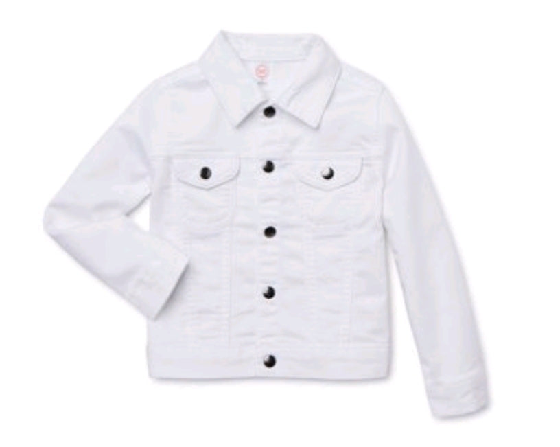 White Denim Jacket - Denim Coats - Kids Jackets - soft Jacket