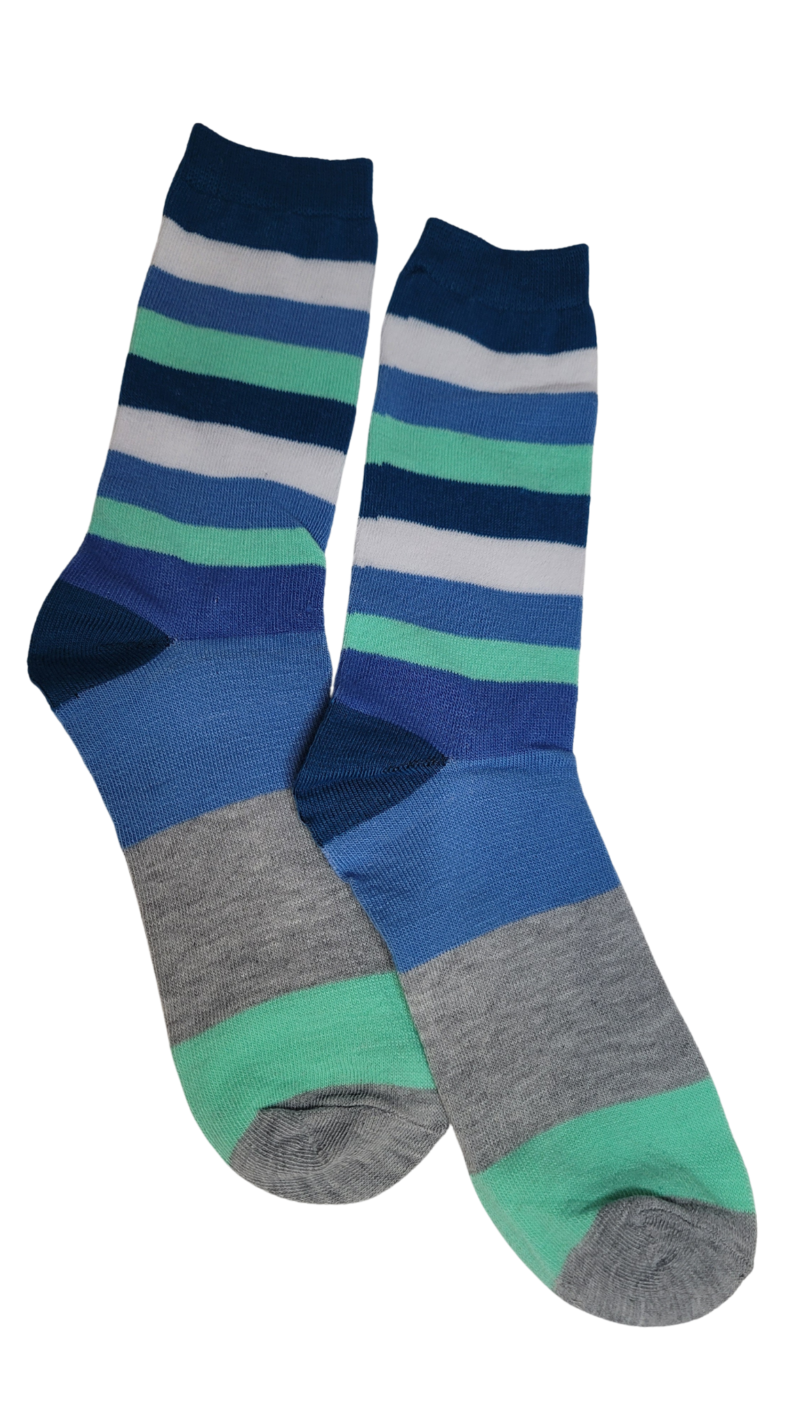 Summer Blues Thick Line Sock