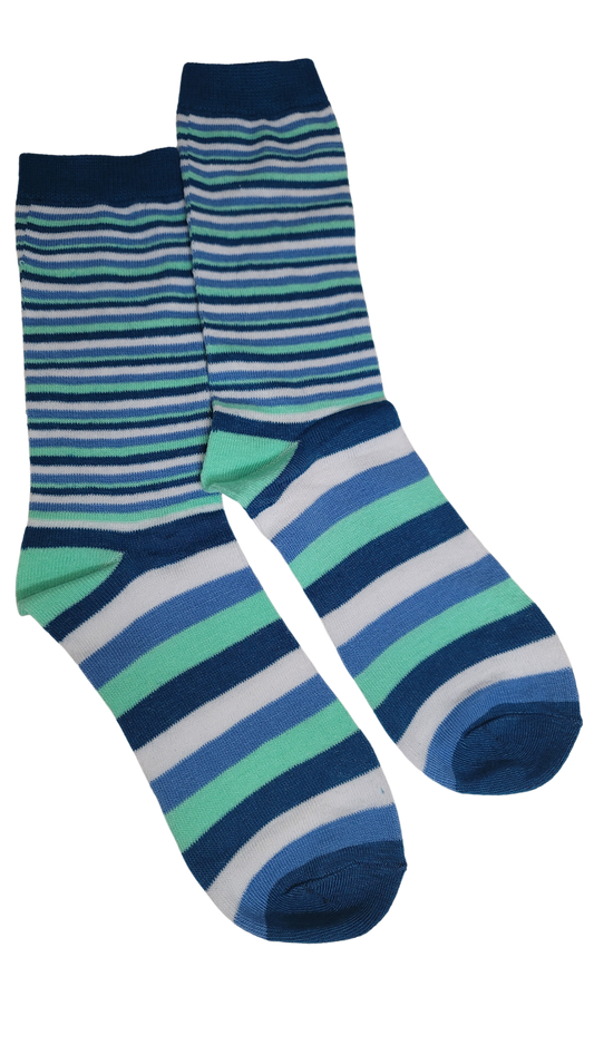 Summer Blues Thin Line Sock
